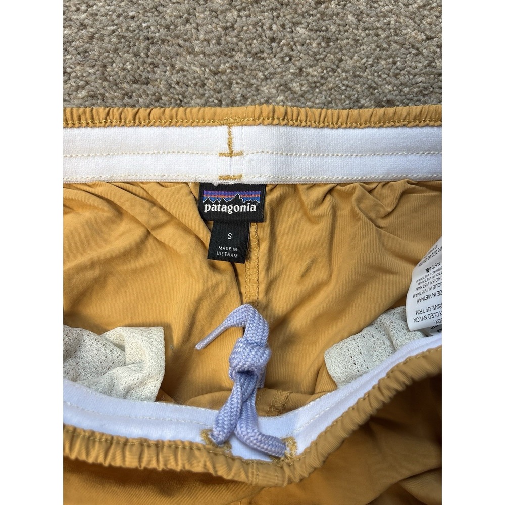 Patagonia Baggies Shorts Men's Small Solid Orange 4" Nylon Swim Hiking Unlined - Picture 2 of 10